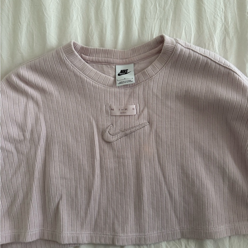 Nike Ribbed Beige Top